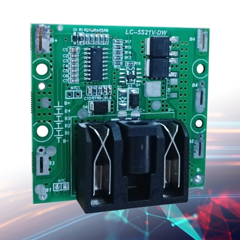 Многофункциональная плата аккумулятора 5S 21V BMS 18650, зарядка для защиты печатной платы с перегрузкой по току для защиты
