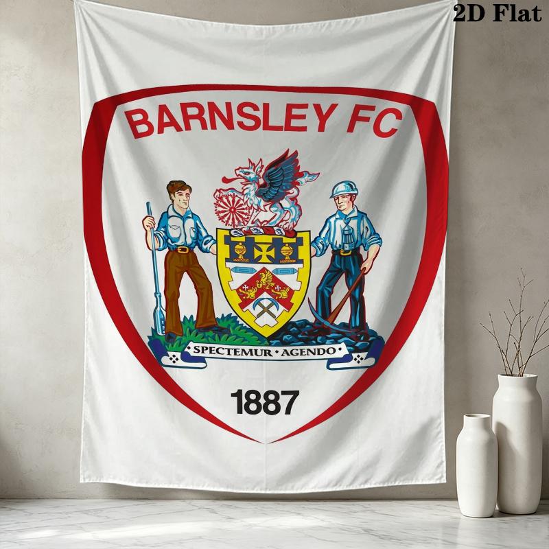Тканое полотно Barnsley Fc Эстетичное настенное панно Печатная ткань Одеяло Декоративные гобелены Для спальни Гостиной Домашний декор
