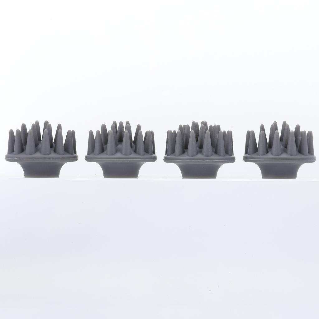 Electric Scalp Massager with 8 Silicone Massage Heads Portable Head Massager IPX7 Waterproof for Hair Growth Stress Relax