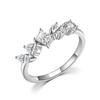 Tancise Classic 925 Sterling Silver  Zircon Ring Ladies Jewelry Wedding Promise Party Gift