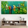 Canvas Poster Colorful Parrots Animal Painting Canvas Painting Wall Art Prints for Living Room Modern Decorative Prints Posters