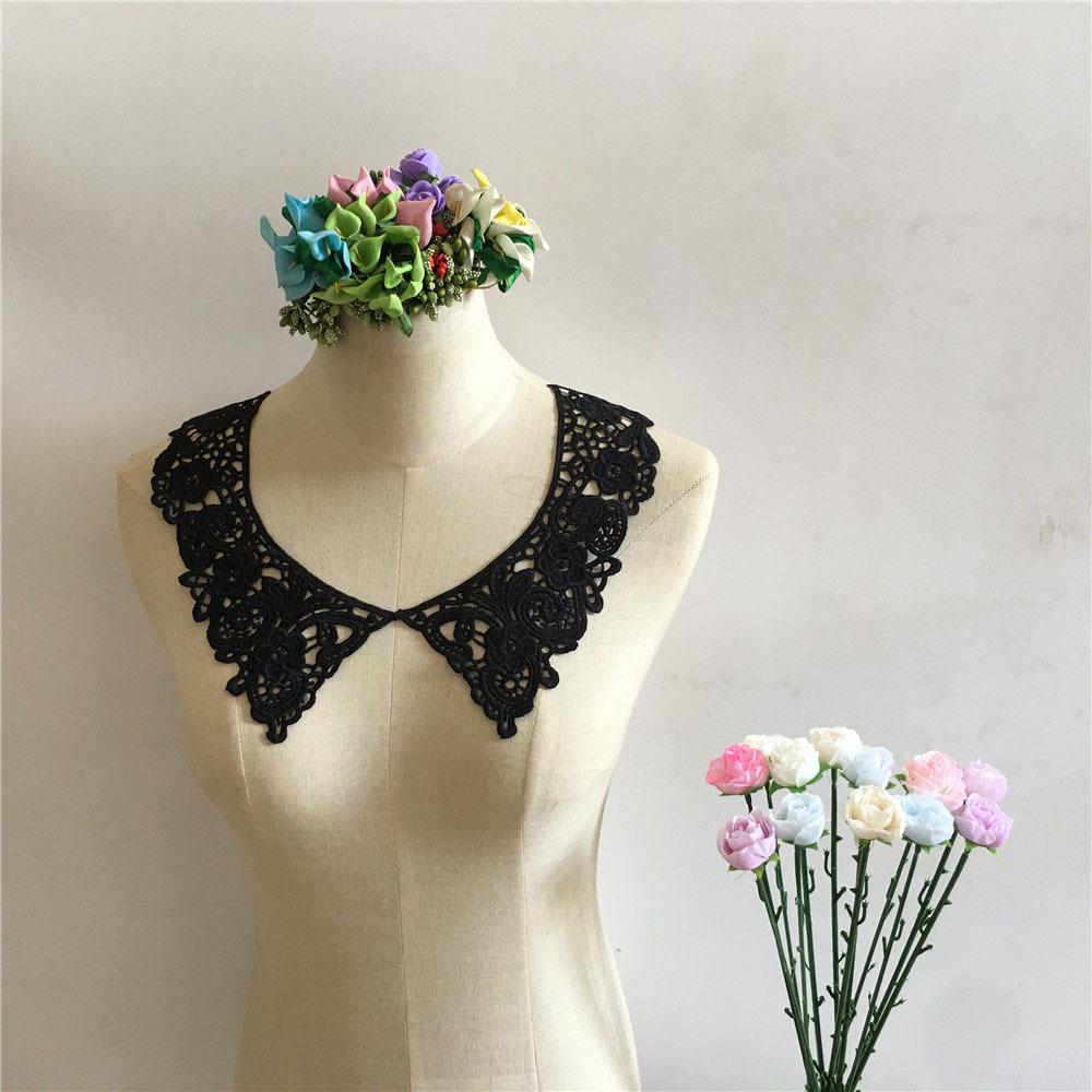 Clothing Accessories Milk Silk Hollow Lace Embroidery Diy Collar Sewing Lace Clothes Neckline Accessories Decoration