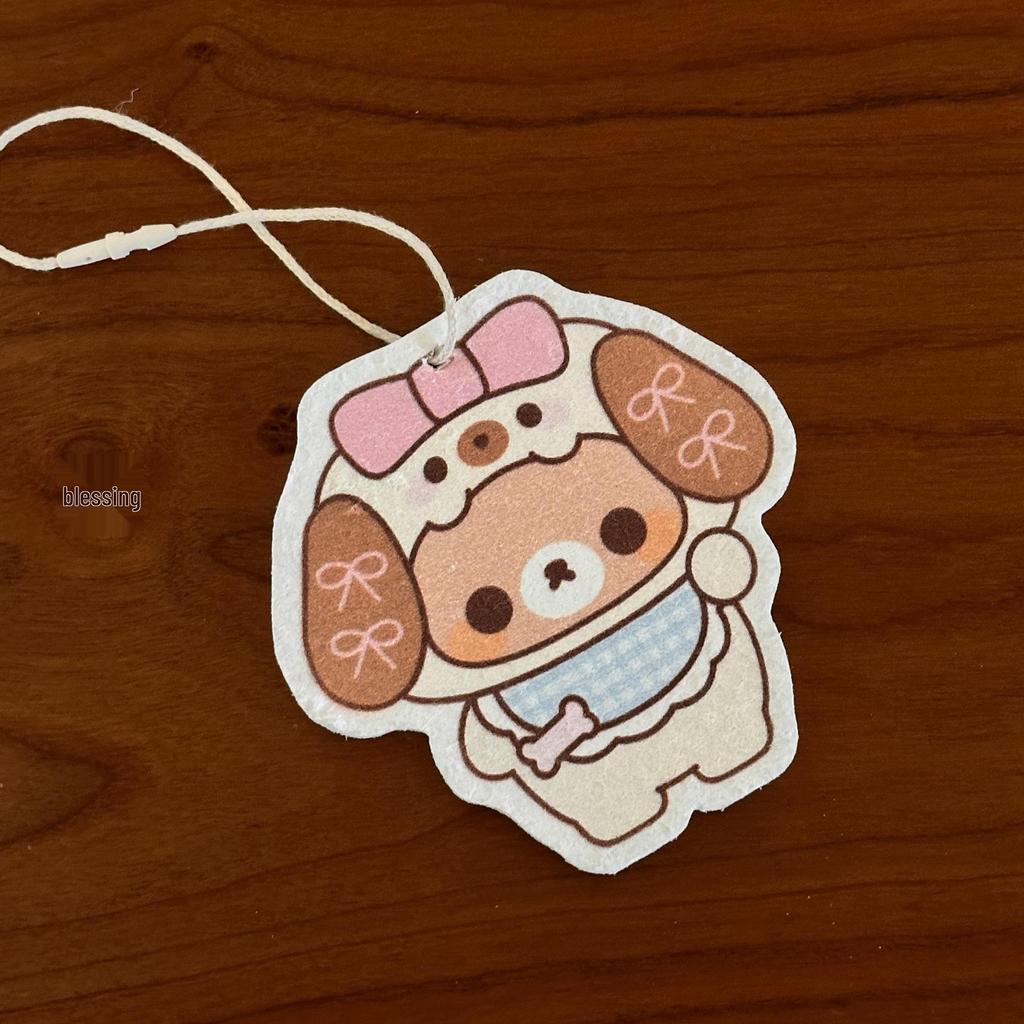 Rilakkuma Cartoon Dishwashing Sponge - Compressed Wood Pulp Cotton Scrubber