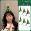 Christmas Santa Rudolph Headband Christmas Party Supplies Home Party 6 Pieces, A Set