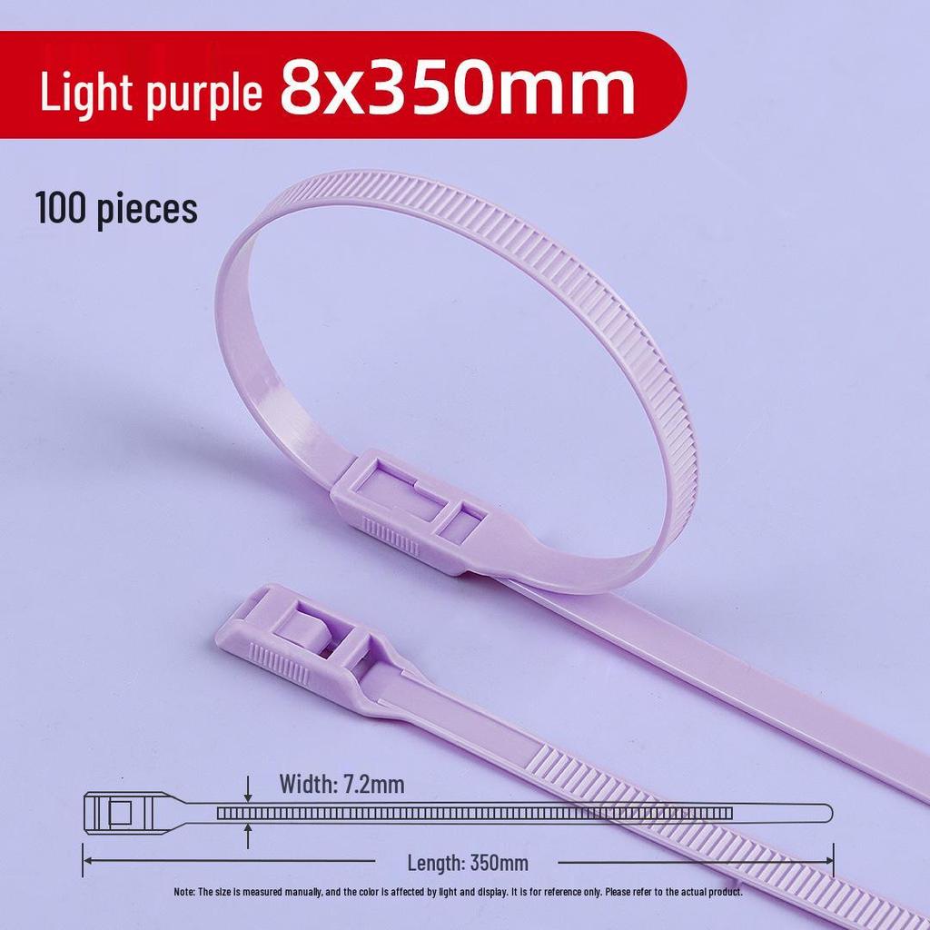 Нейлоновая самозатягивающаяся кабельная стяжка Naughty Castle для детского парка (8x350x400) - Особый цвет