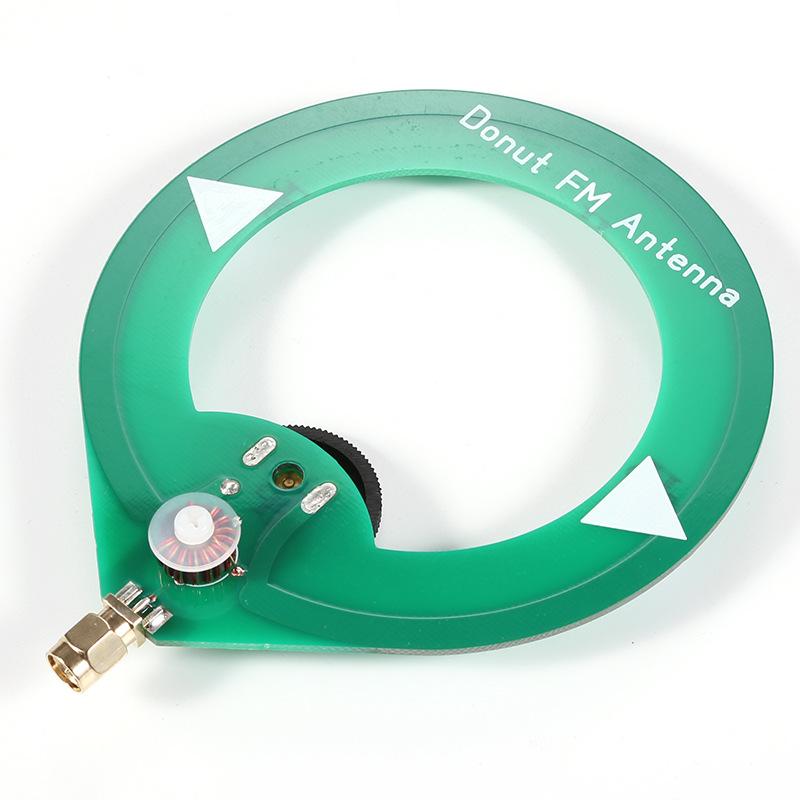 FM Antenna 5W 75-135MHz Car Portable Broadcast Antenna Mini Donut Antenna