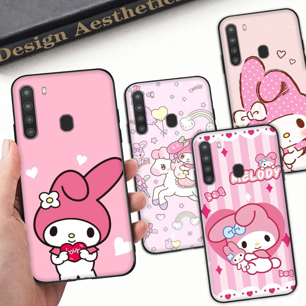 HK21 Cute My MelodyBlack Sofe Case for Xiaomi Poco X6 X4 M5 M6 F5 F6 C65 C55 C50 C51 C40 Pro Redmi 14C A3X 13C 12C 11T 10A 9C Note 7 6 8A Plus