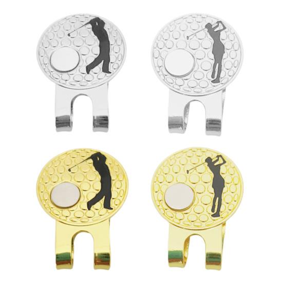 Зажим для шляпы для гольфа, магнитный держатель для мяча для гольфа, мужские и женские шляпы для гольфа, брюки, сумки, козырьки, ремни, металлический зажим, аксессуары для гольфа, подарок для энтузиастов