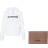 Burberry Унисекс Толстовка с капюшоном и длинным рукавом с принтом букв Белая 80526571