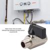 2PCS Silver Brass Gas Valve Brass Fuel Gas Valve Durable Pipe Shut Off Valve  Line Adjustment