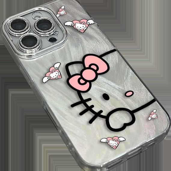 Серебряный чехол для телефона Sanrio Hello Kitty для Apple 12