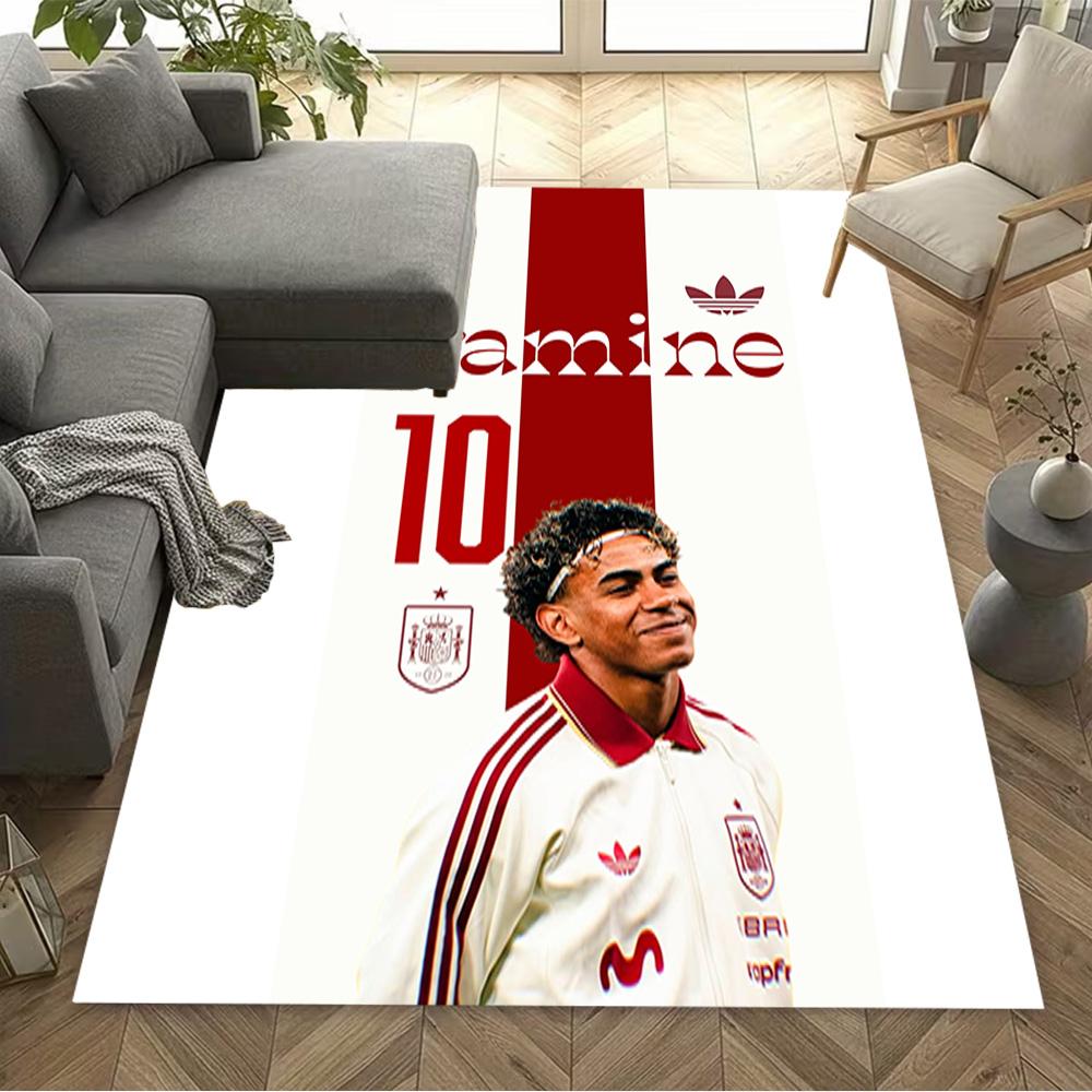 Lamine Yamal's Yamal: Future Football Floor Mat Design for Dining Room Hallway Balcony Bedrooms Anti-slip Rug Anime Office Decor Perfect Gift for Frie