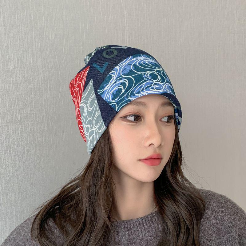 Women's Multifunctional Neck and Hat Scarf: Warm Twist Cap & Mask for Autumn/Winter