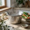 Large Hole Kitchen Steam Tray Round Pot Steam Insert Stainless Steel Steamer Basket  Kitchenware