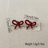 Французский ретро простой темперамент красные масляные серьги-капли в виде банта женская мода милые сладкие ювелирные изделия аксессуары подарки