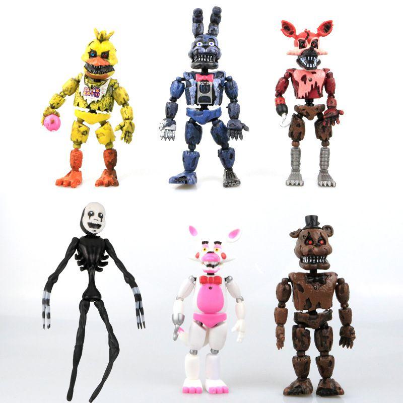 Захватывающая коллекция из 6 фигурок Fnaf Five Nights At Freddy's 19 см для энтузиастов