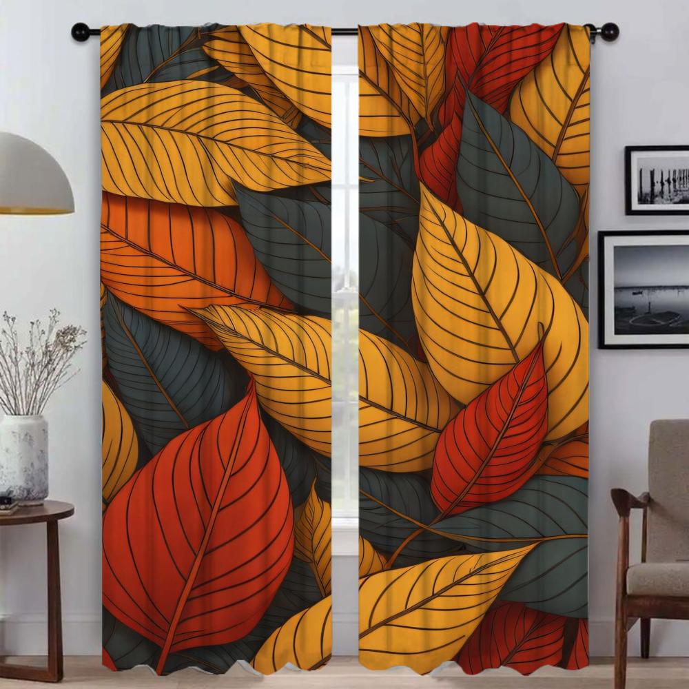 Элегантные шторы для комнаты, 2 шт., занавески для окон, занавески для домашнего интерьера, шторы для гостиной, перегородки, кухни, затемнения