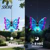 Automatic Night Lighting for Backyard Solar Beetle Butterfly Flamingo Garden Light, Metal Outdoor Yard Hanging Decor, IP65 Landscaping Decor