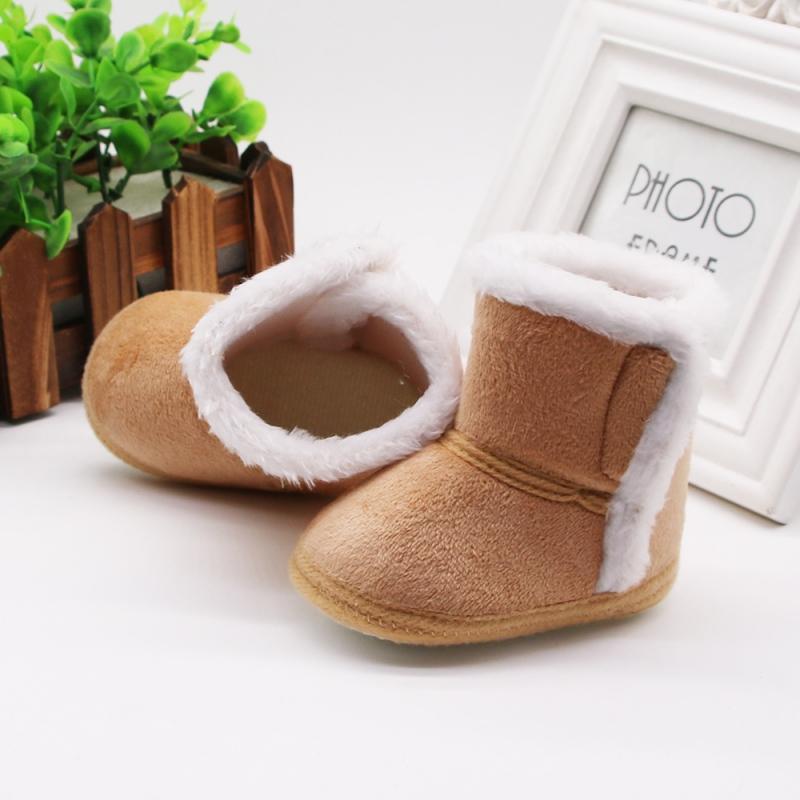 Winter Warm Newborn Cotton Snow Boots Girls Boys Toddler First Walkers Cute Non-slip Soft Sole Unisex Boots