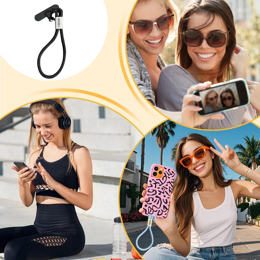 New Phone Wrist Strap Adjustable Cellphone Hand Wrist Lanyard For Girl Gift Traveling Drop Protection Cell Phone Wristlet Strap