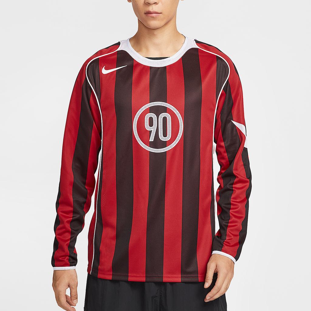 Nike Оригинальный мужской спортивный топ с полосками Total 90 с длинным рукавом для тренировок IM6314-687