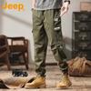 Мужские брюки карго в американском стиле, тяжелые, свободного кроя
