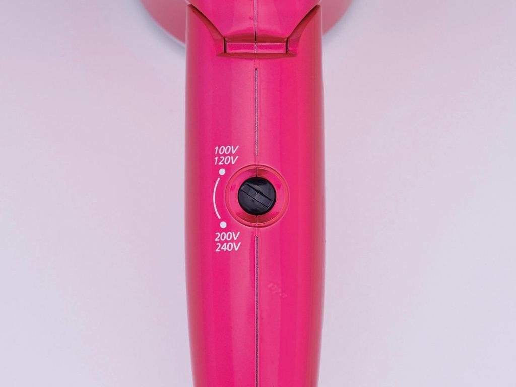 Фен Koizumi с отрицательными ионами, совместимый с зарубежными странами, яркий розовый KDD-0017/VP