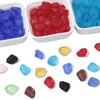 Матовые ограненные бусины из плоского камня из хрустального стекла для изготовления украшений своими руками, разных цветов
