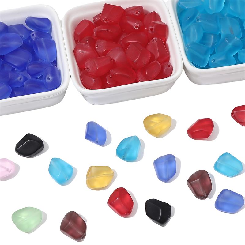 Матовые ограненные бусины из плоского камня из хрустального стекла для изготовления украшений своими руками, разных цветов