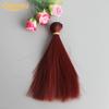 15cm Long Straight Synthetic Fiber Wig Hair Extension for BJD SD Doll Accessory