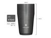Snow Peak Thermo Tumbler 470 Luster Black Camping Outdoor