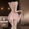 Sex underwear sexy pure desire nightdress lace temptation plus chest pad irregular free uniform