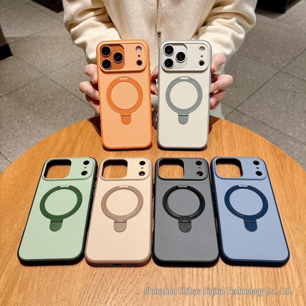 Матовый магнитный чехол-подставка для iPhone 17 Pro Max: Защита от падений, Полное покрытие, Совместимость с Apple 16
