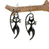 1 пара серег на Хэллоуин в форме летучей мыши, призрака, руки, паука, тыквы, привидения, черного кота, серьги-капли, ювелирные аксессуары