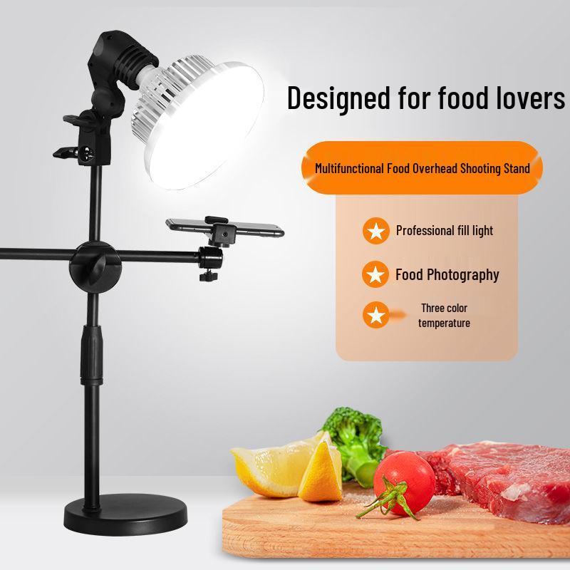 Профессиональная настольная стойка для освещения для фуд-фотографии для видео и прямых трансляций в помещении
