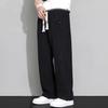 Мужские вельветовые брюки осень-зима с эластичной резинкой на талии и шнурком сплошной цвет повседневные свободные карманы мягкие мужские прямые широкие спортивные брюки мужская одежда