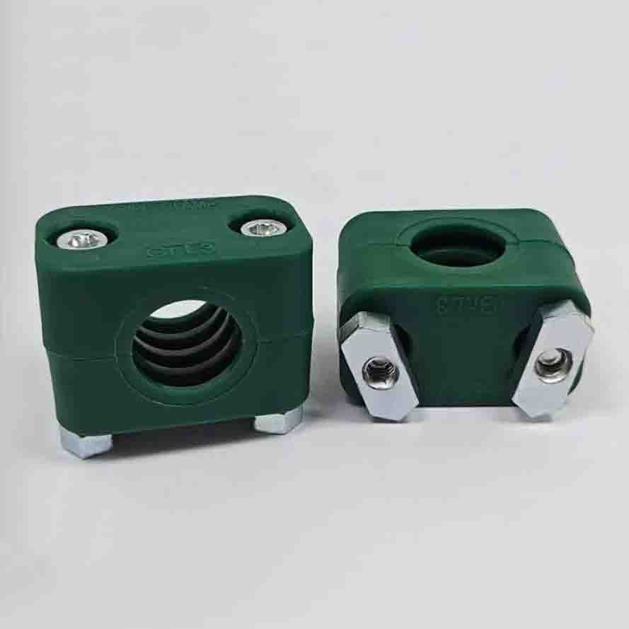 5PCS Lightweight Plastic Pipe Clips 6-35mm Diameter Bolted Guide Rail Tube Fastener Assortment Kit for Home Improvement