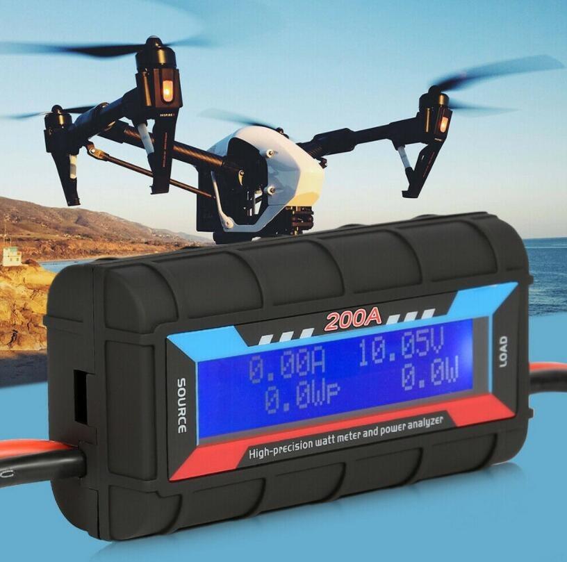 Ft08 200A вольтметр амперметр тестер аккумулятора прочный ваттметр монитор высокая точность радиоуправляемый автомобиль цифровой анализатор мощности ток энергии