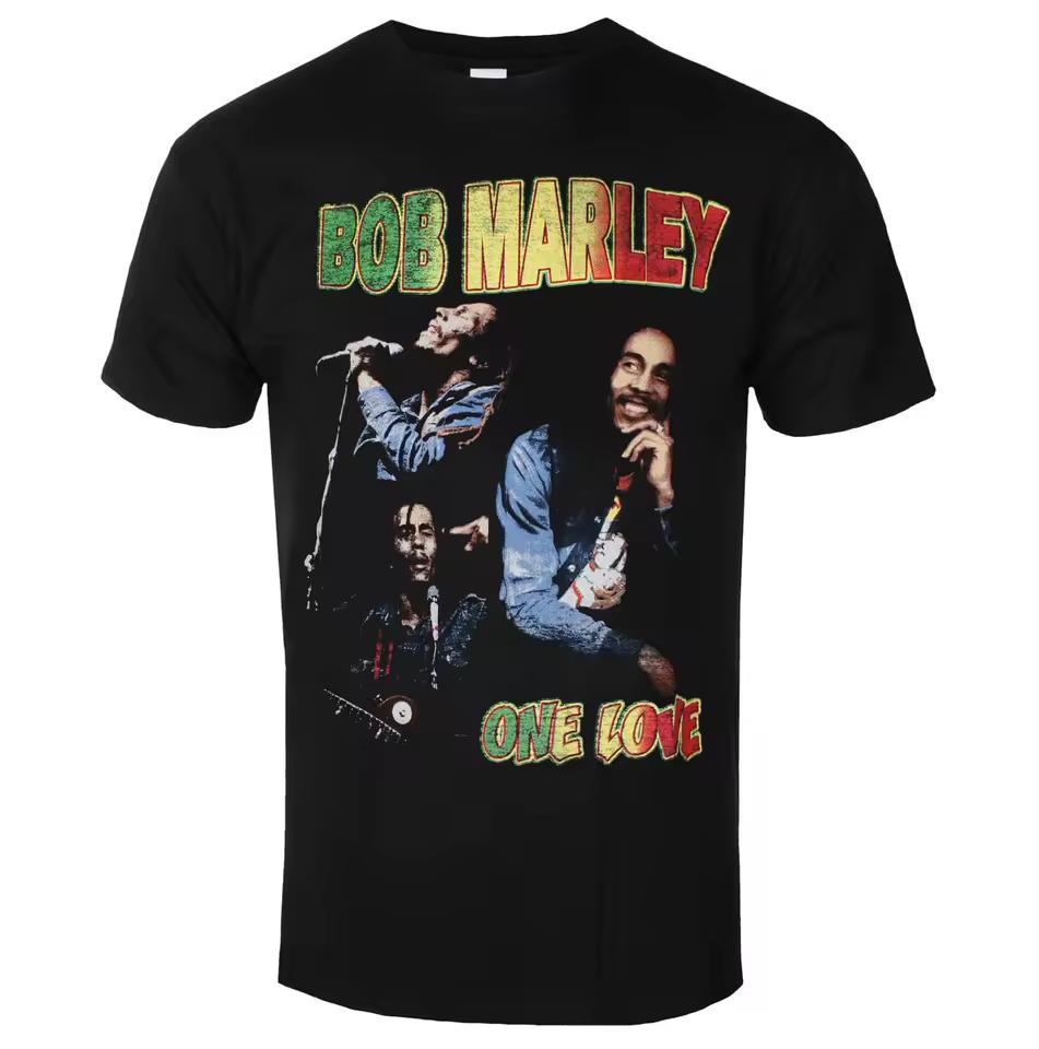 Футболка с принтом Bob Marley One Love Homage, Легенда Регги - Повседневный уличный стиль, Хлопковая футболка для мужчин и женщин