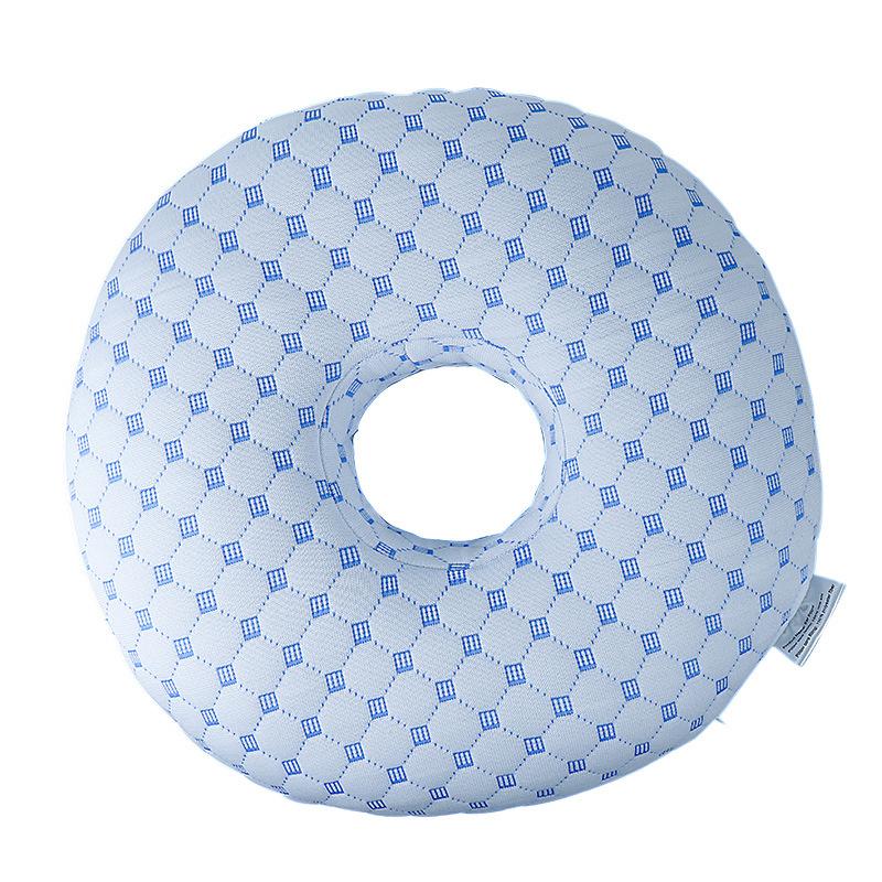 Подушка для пирсинга уха с хлопковым наполнителем, дышащая эргономичная подушка с отверстием для уха, портативная удобная подушка для сережек