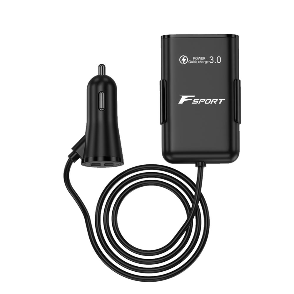 crptuz1 3 In1 Car Fast Charger Car Socket Adapter USB Extended Wire Car Accessory For Lexus RX450h Al20 CT200h IS300h ES300h NX RX GS IS