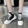 Footwear Sneakers Booties High Platform Sock Short Shoes for Woman Black Women's Ankle Boots Sports New In Spring 2024 Pu Hot 39