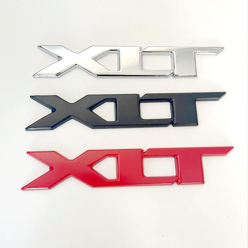 XXUI3 3D Metal Chrome Red Black Logo XLT Emblem Car Badge Rear Trunk Decal For Ford RANGER XLT Sticker Accessories