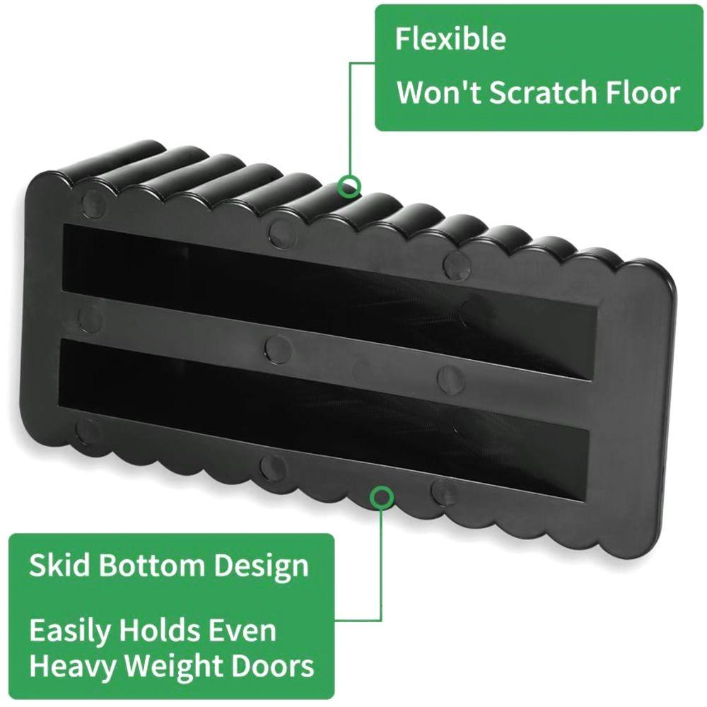 Home Non Punching Self Adhesive Floor Block Door Wedge Door Stopper Wall Protector