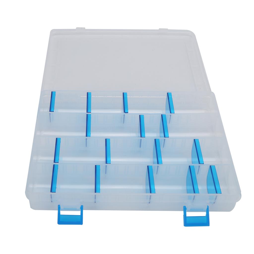 Plastic Fishing Lure Box Single Layer Transparent Lure Fishing Box for Accessories