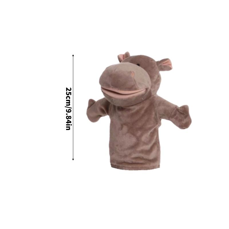 Набор пальчиковых кукол-животных для интерактивного рассказывания историй с волком, кроликом, обезьяной и крокодилом