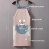 Oil Proof Kitchen Apron Cute Puppy Work Apron Easy To Clean Resistant To Dirt Clothes  Cooking