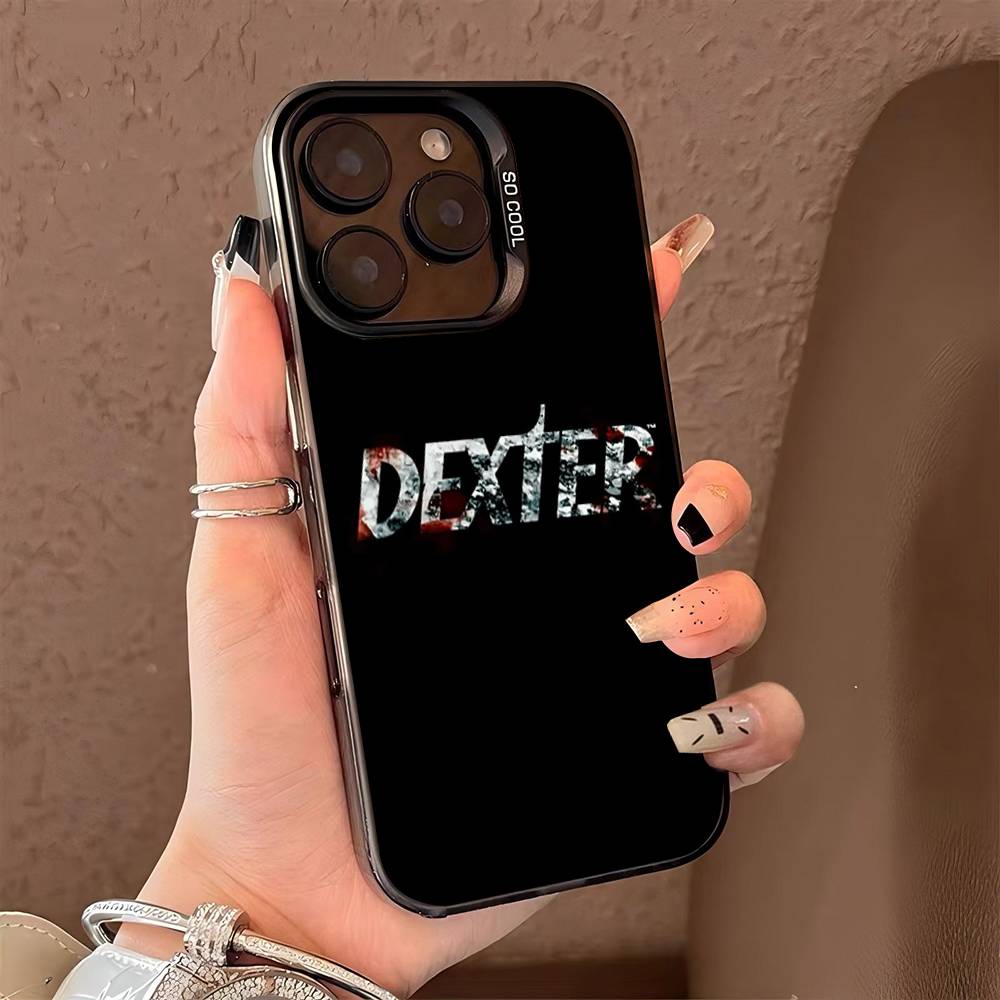 Чехол для телефона Декстер Морган для iPhone 17 16 15 14 13 12 11 Pro Max Plus Серебристый цвет