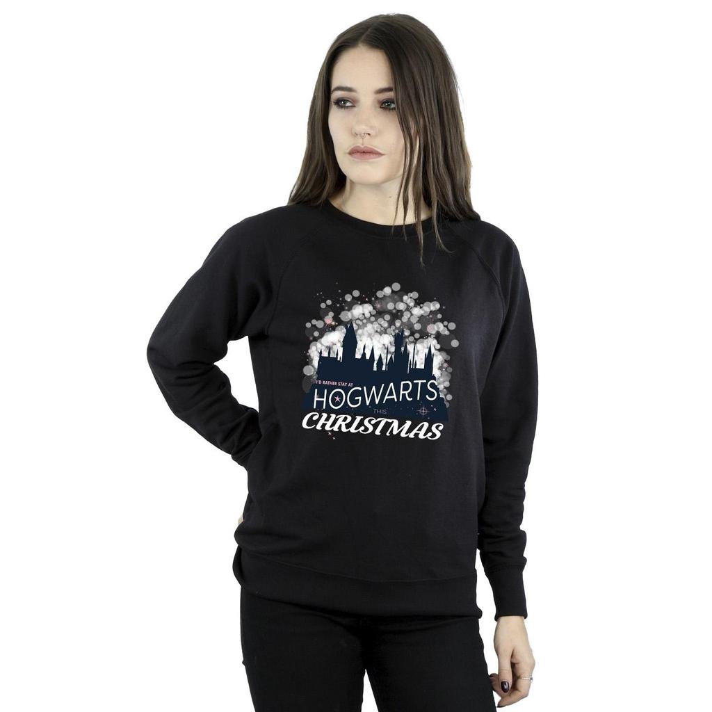 HARRY POTTER Womens/Ladies Hogwarts Christmas Sweatshirt