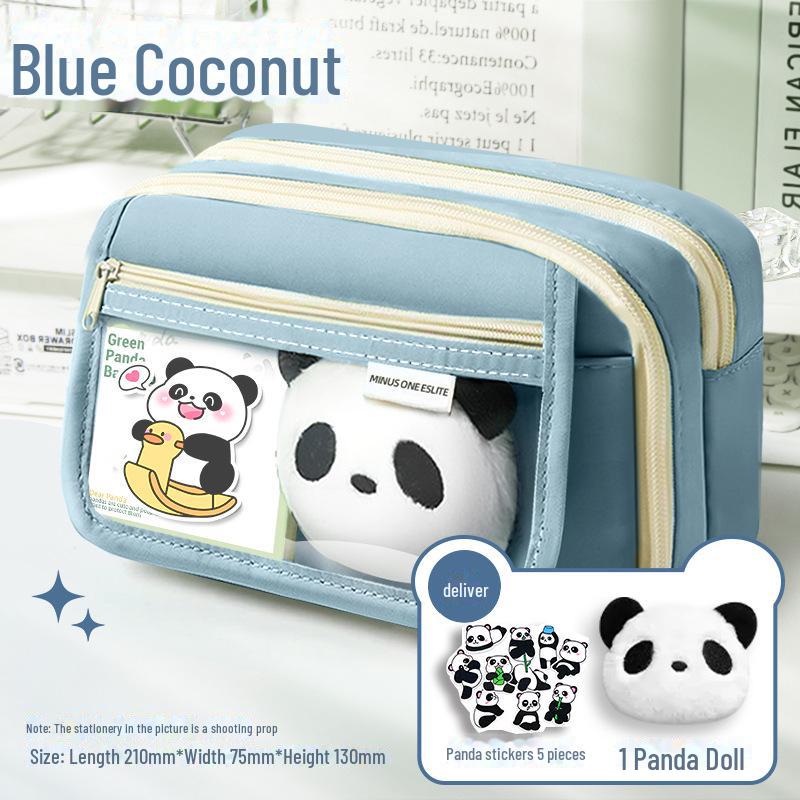 Пенал большой вместимости «Панда» 2024 года для девочек и мальчиков — подходит для учеников начальной и средней школы